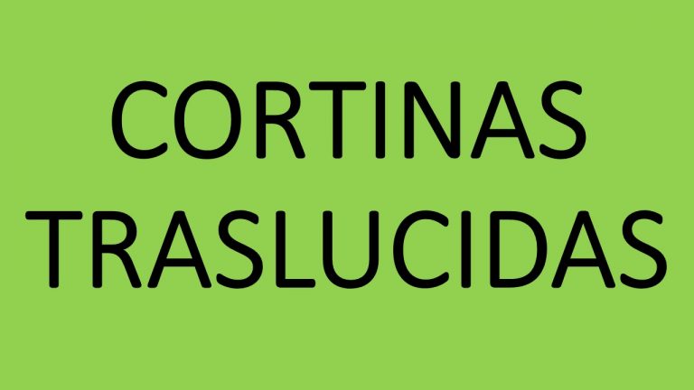 1.Cortinas Traslucidas