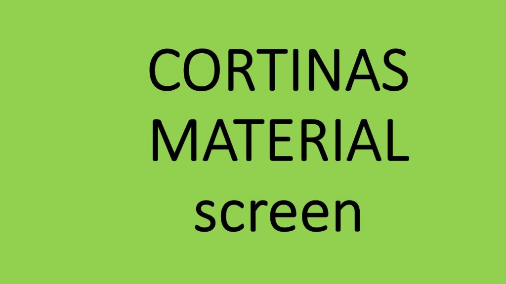 Cortinas Material Screen-Cortinas El Salvador