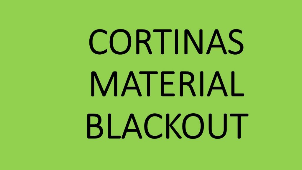 Cortinas Material Blackout-Cortinas El Salvador