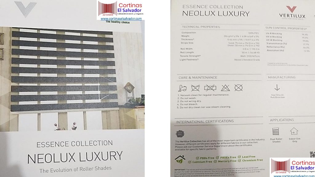 Cortinas Neolux Luxury - Dual Shades - Cortinas El Salvador-01