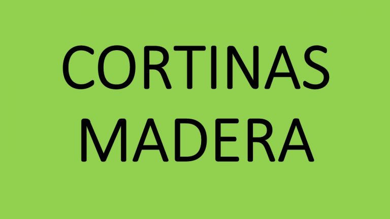 Cortinas de Madera