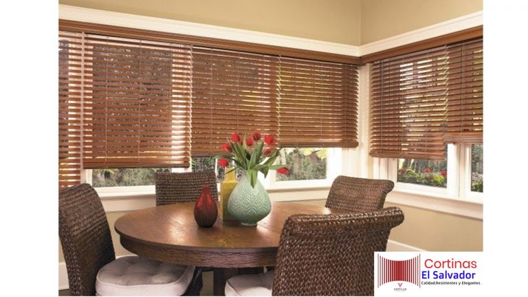 Cortinas persianas de madera-1