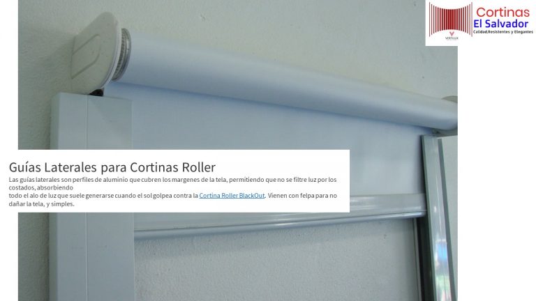 guías laterales para cortinas Roller